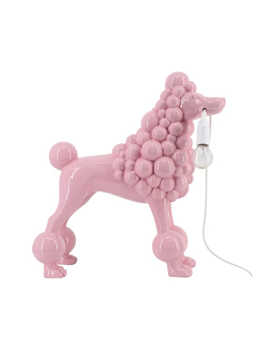 Standing Pink Poodle Lamp - HOMEDECORATION