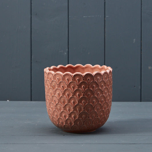 Pink Ceramic Pot - HOMEDECORATION